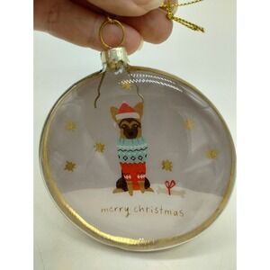 German Shepherd Dog Christmas Sweater Ornament Holiday Pets Puppy